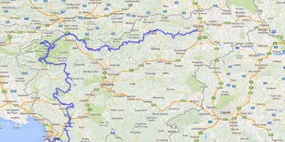 Карта на Словенечки планина патека