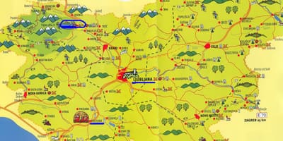 Карта на Словенија посета