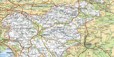 Карта на terme Словенија