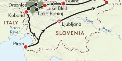 Мапата пиранскиот Словенија